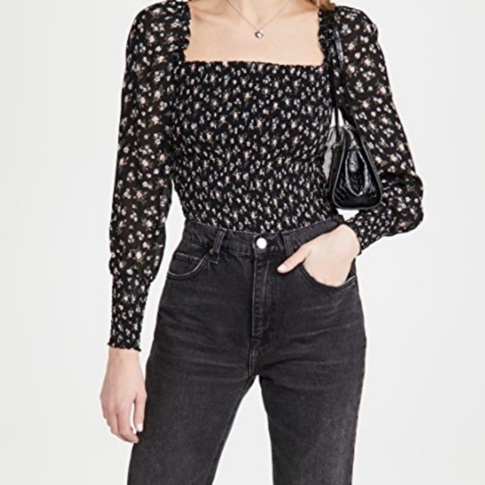 Reformation Pinto Top Freesia Print